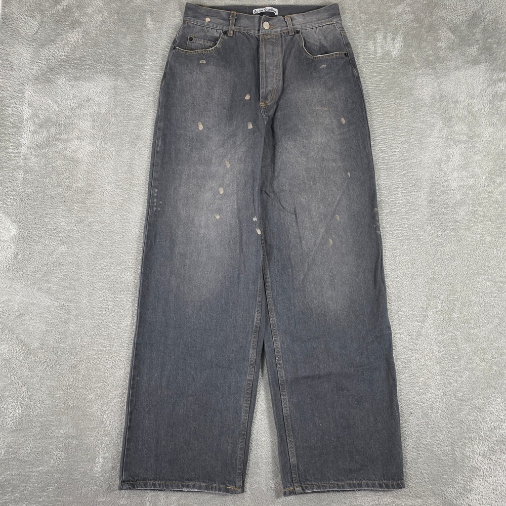 Acne Men's Bootcut Jeans - Distressed Gray